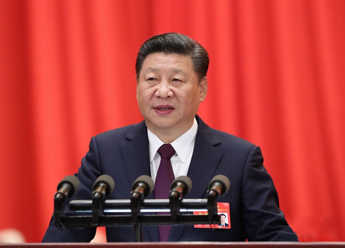 習主席做十九大報告